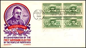 Scott 983 3 Cent Luis Marin Staehle FDC adressierte Blockpflanze - 983-20 - Bild 1 von 2