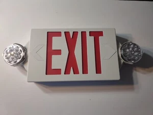 Emergency Exit LED Sign Light Double / Single Face w/Battery Backup - Picture 1 of 3