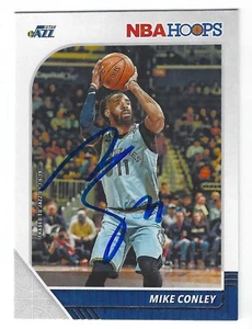 MIKE CONLEY MEMPHIS GRIZZLIES SIGNED HOOPS CARD MINNESOTA TIMBERWOLVES UTAH JAZZ - Picture 1 of 1