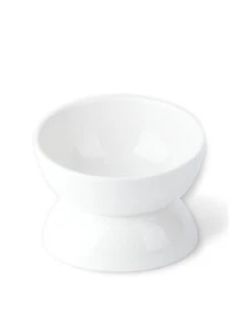 Cat Water Bowl, 16 OZ Ceramic Elevated Cat Bowls, 15&#176; Tilted and Raised Pet - Picture 1 of 7