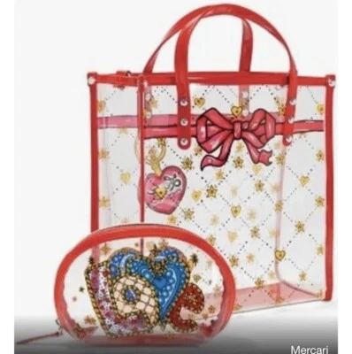 Новый с Ярлыками запечатанный Brighton VIP праздновать пластиковая сумка с короткими ручками и мешок и ремень для переноски 3 шт. - Изображение 1 из 4