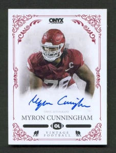 2022 Ónix Fútbol AUTOMÁTICO Tinta Azul MYRON CUNNINGHAM Texans ARKANSAS Razorbacks - Imagen 1 de 2