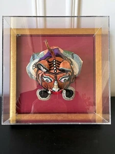 Gerahmter antiker chinesischer Kinderhut Tigerkopf - Bild 1 von 9