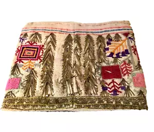 Pochette vintage anni 30 40 stile nativi americani ricamata - Foto 1 di 5
