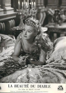 La Beauté du diable -1949-R.Clair -S.Valère -cartoline 23,5 x 30 cm -N & B - Picture 1 of 1