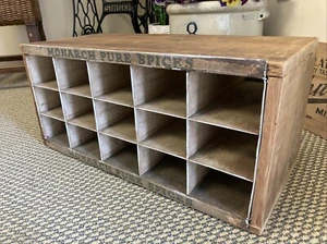26"W Antik Holz Metall Monarch Gewürze Gewürz Dose Gemischtwarenladen Display Chicago - Bild 1 von 24