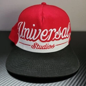 Universal Studios Hollywood Red White Black Snapback Hat Cap One Size Adult - Picture 1 of 8