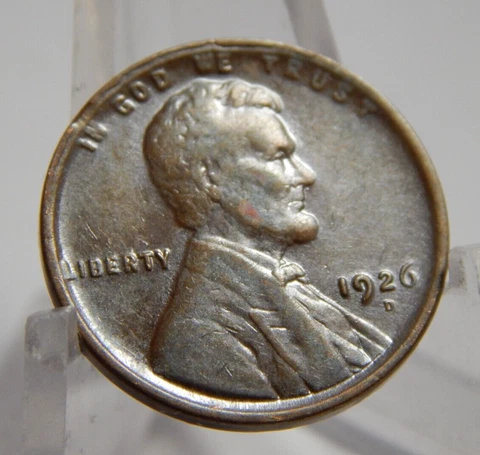 Mint Error - Defective Planchet - 1926-D Lincoln Wheat Cent Cover