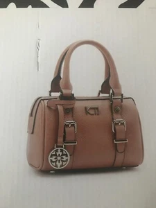 KTD Leather Buckled Hand Bag KTD-532 Pink KTD by Kenzo Takada - Picture 1 of 8
