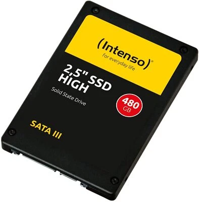 Intenso SSD High Festplatte 2,5" Zoll SATA III 480GB 520 MB/Sek Laptop Notebooks - Bild 1 von 4