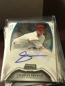 2011 Bowman STERLING ROOKIE Auto CHARLES BREWER DBACKS! DY1 - Picture 1 of 1