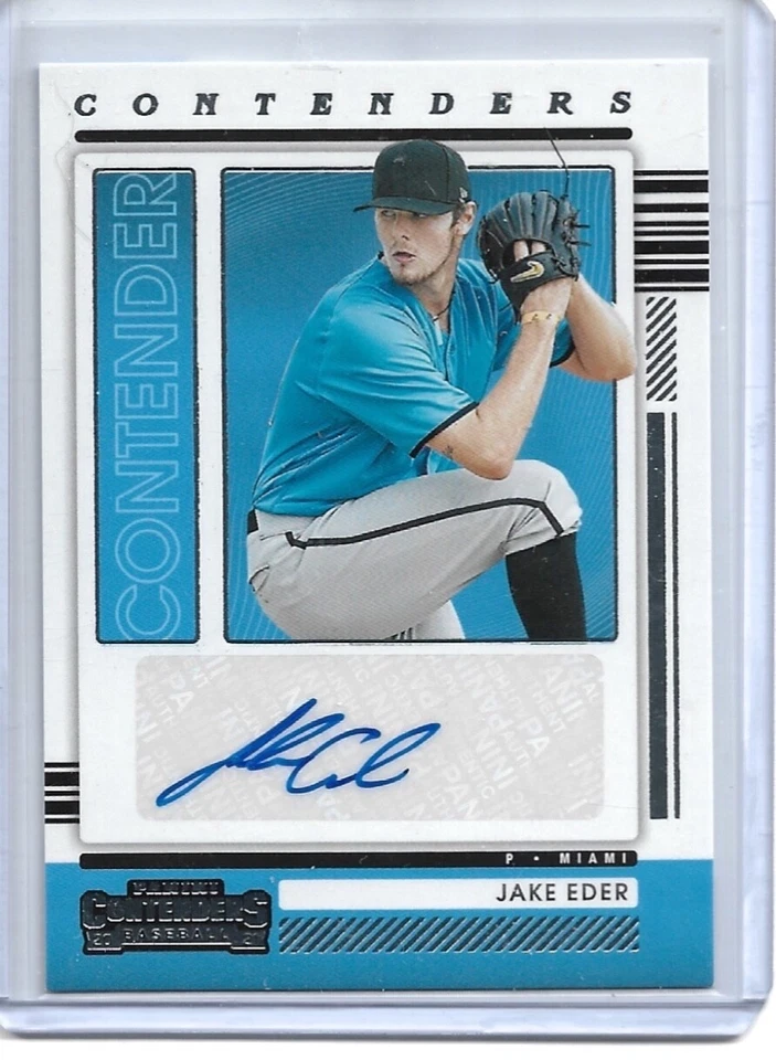 2021 PANINI CONTENDERS JAKE EDER ROOKIE AUTO CHICAGO WHITE SOX - Image 1 of 1