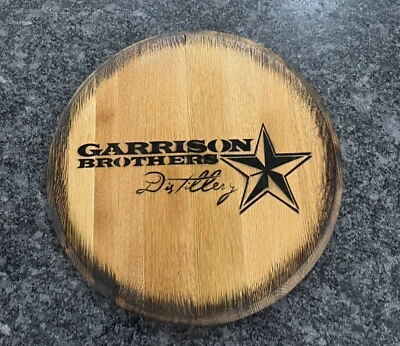 Garrison Brothers Distillery Bourbon Barrel Authentic Head 21” Dia. - Image 1 of 4