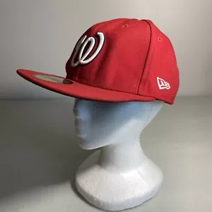 Cappello New Era Washington Nationals 59FIFTY Jackie Robinson Day rosso aderente 7 1/8 - Foto 1 di 8
