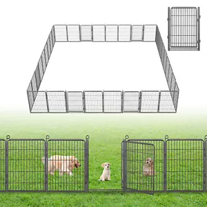 SQIREP 32''H Decorative Garden Fence Outdoor Metal Wire Animal No Dig Fencing - Picture 1 of 55