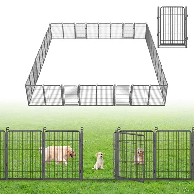 Cerca decorativa para jardim ao ar livre SQIREP 32""H arame de metal animal sem escavação - Imagem 1 de 4