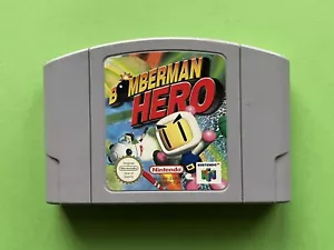 BOMBERMAN Hero N64 Nintendo 64 Set MEGA SPIEL Bomber Man PAK o OVP CiB Box 3 2 1 - Bild 1 von 4