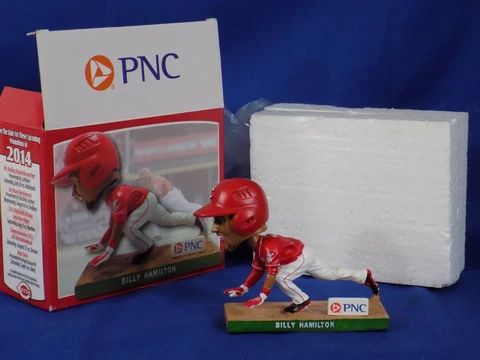 Billy Hamilton Cincinnati Reds 2014 Bobblehead Sliding PNC Cover