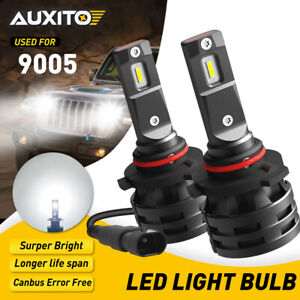 AUXITO 2x 100W 30000LM 9005 LED Headlight Bulbs High Low Beam 6500k White Bright