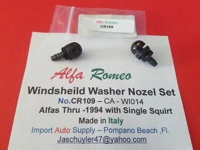 Alfa Romeo Spider Series III & IV Windsheild Washer Nozzle Single Squirt - Plus - Image 1 of 2
