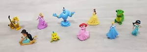 DISNEY PRINCESS FIGURES genie ALLADIN flounder CINDERELLA aurora ARIEL jasmine - Picture 1 of 21