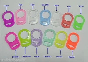 10 Random mix MAM Style Silicone Dummy Adapters- Ring - Clip - Picture 1 of 1