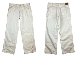 Ralph Lauren Polo Jeans Vintage Y2K Men's Beige Carpenter Pants  36 x 33  Baggy - Picture 1 of 12