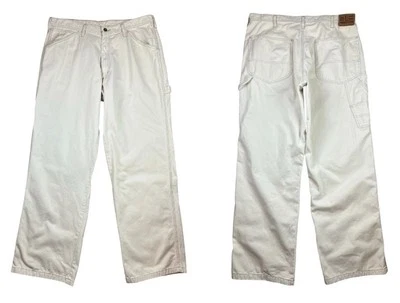 Pantalones de mezclilla Polo Ralph Lauren vintage Y2K beige para hombre 36 x 33 holgados Foto 1 de 4