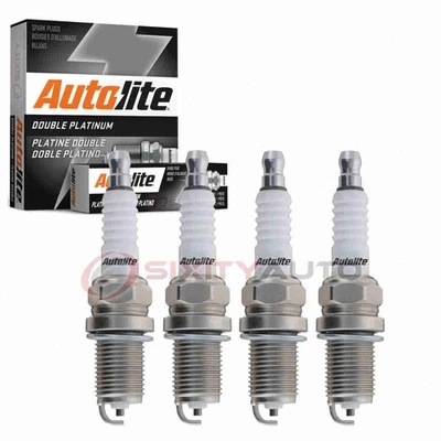 4 pc Autolite Double Platinum Spark Plugs for 1990-1992 Daihatsu Rocky rj - Image 1 of 4