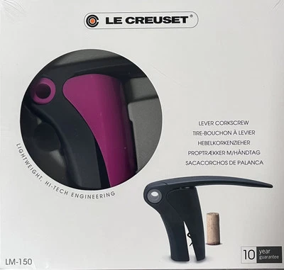 Le Creuset PINK Compact Lever CORKSCREW New in Perfect Box & SEALED - Image 1 of 4