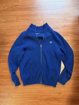 Fred Perry Zip Up Sweater Size L - Image 1 of 3