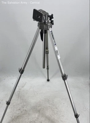 Trípode para cámara de aluminio Velbon VE-3 profesional plateado patas ajustables Foto 1 de 4