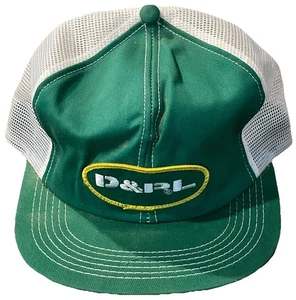Vintage D&PL agricultural SnapBack Green & White - Picture 1 of 4