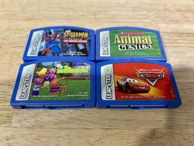 Leap Frog Leapster The Backyardigans Cars Spider-Man Game Cartridge Only Lot - Image 1 of 3