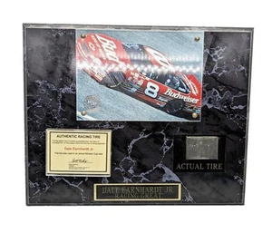Dale Earnhardt Jr. #8 Racing Great 2002 neumático auténtico madera 13" X 10" placa - Imagen 1 de 4