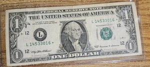 1999 US 1 Dollar Star Note San Francisco - Picture 1 of 2