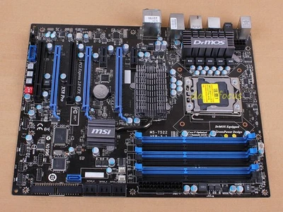 MSI X58 PRO X58 PRO-E Motherboard MS-7522 LGA 1366 DDR3 Intel X58 Chipset - Image 1 of 2