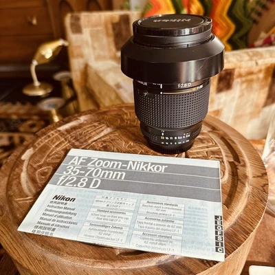 Lente de zoom grande angular Nikon AF 35-70mm f/2.8D com modo macro ambas as tampas limpas/afiadas - Imagem 1 de 4