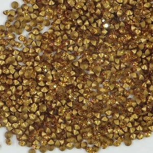 1012 PP13 T : 100 strass Swarovski fond conique réf. 1012 (2,0mm) TOPAZ - Picture 1 of 4