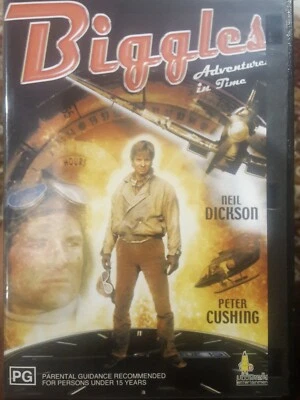BIGGLES ADVENTURES IN TIME DVD NEIL DICKSON PETER CUSHING SCI-FI TRAVEL MOVIE - Image 1 of 3