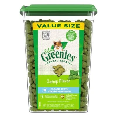 Greenies Catnip Dental Treats Cat Chew Rewards 277g - image 1 of 2