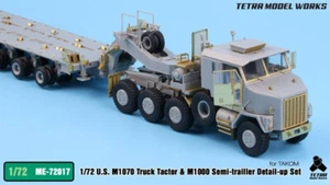 1/72 Tetra Model - ME72017 M1070 Tractor w/M1000 Trailer Etching Parts for Takom - Picture 1 of 24