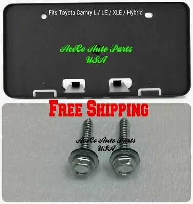 FRONT BUMPER LICENSE PLATE TAG BRACKET for 12-14 2012-2014 TOYOTA CAMRY L LE XLE Foto 1 de 4