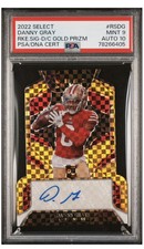2022 Panini Select Gold Prizim Danny Gray /10 PSA 9