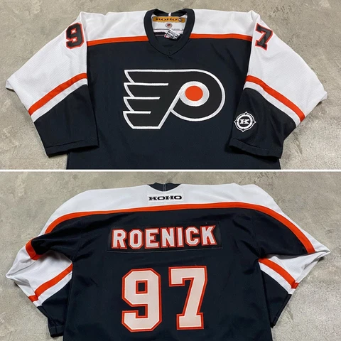 VTG Philadelphia Flyers JEREMY ROENICK Sewn Jersey Youth L/XL Stitched KOHO 90s Cover