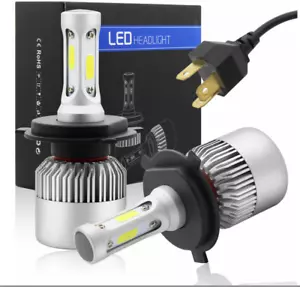 Two pieces LED H1 H3 H7 H4 H13 H11 9004 880 9007 Auto S2 Car Headlight-Bulbs 72W - Picture 1 of 1
