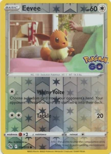 Eevee - 054/078 - Reverse Holo Common Pokemon GO Pokemon TCG NM - Picture 1 of 1