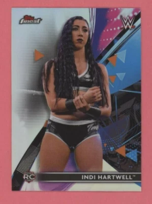 Indi Hartwell 2021 Topps Finest WWE REFRACTOR PARALLEL Rookie #84 NXT - Image 1 of 2
