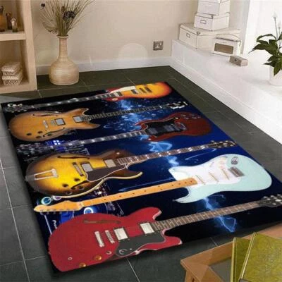 Soulful Guitar Rug Printed 3d Carpet Living Room Bedroom Floor Mat - Image 1 of 4