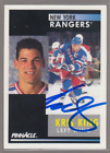 Autographed 91/92 Pinnacle Kris King - Rangers
